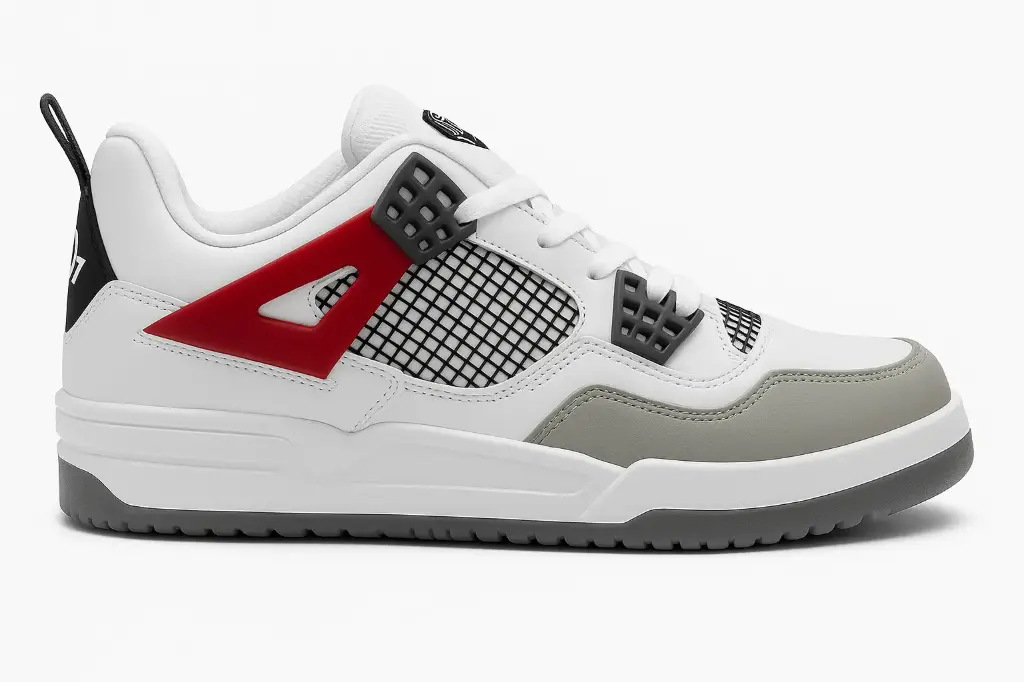 BRUTON Redline Grid Sneakers